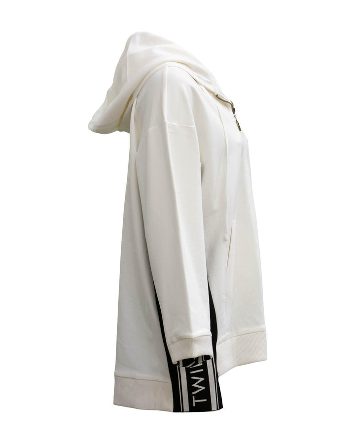 Twinset - Tunic Jacquard Logo Sweatshirt