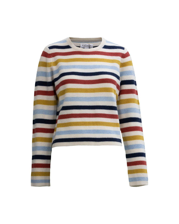 Velvet - Alyssa Striped Cashmere