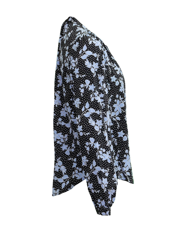 Veronica Beard - Ashlynn Dotted Floral Print Blouse