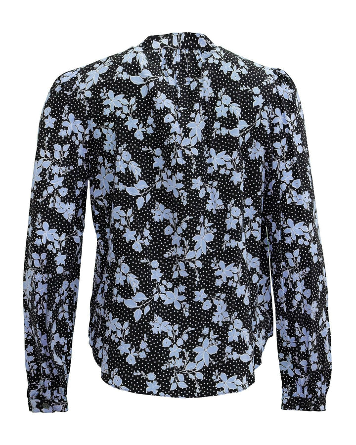 Veronica Beard - Ashlynn Dotted Floral Print Blouse