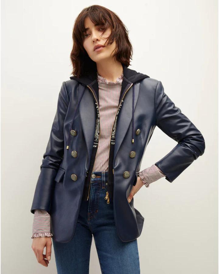 Veronica Beard - Beacon Faux Leather Dickey Jacket