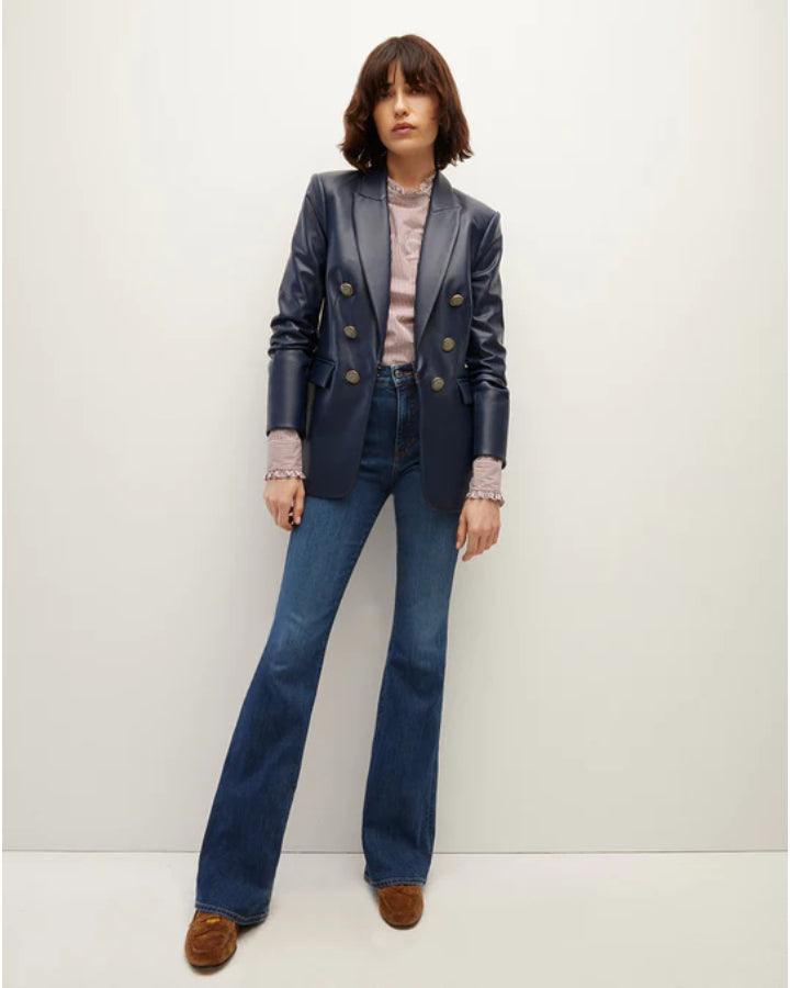 Veronica Beard - Beacon Faux Leather Dickey Jacket