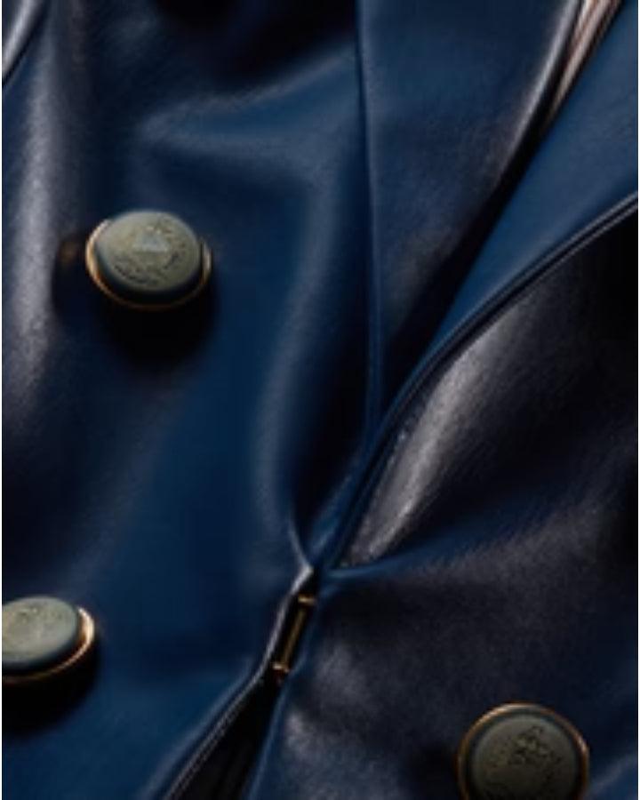 Veronica Beard - Beacon Faux Leather Dickey Jacket