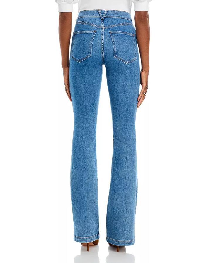 Veronica Beard - Beverly High Rise Skinny Flare Tab Pocket Jeans