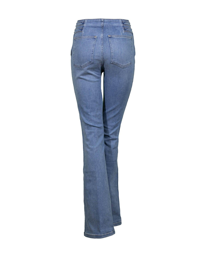 Veronica Beard - Beverly Skinny Flared Waist Tab Jeans