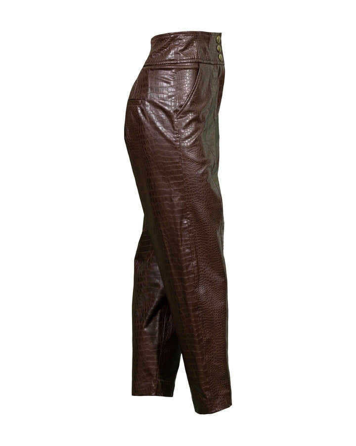 Veronica Beard - Carabella Leather Look Pants