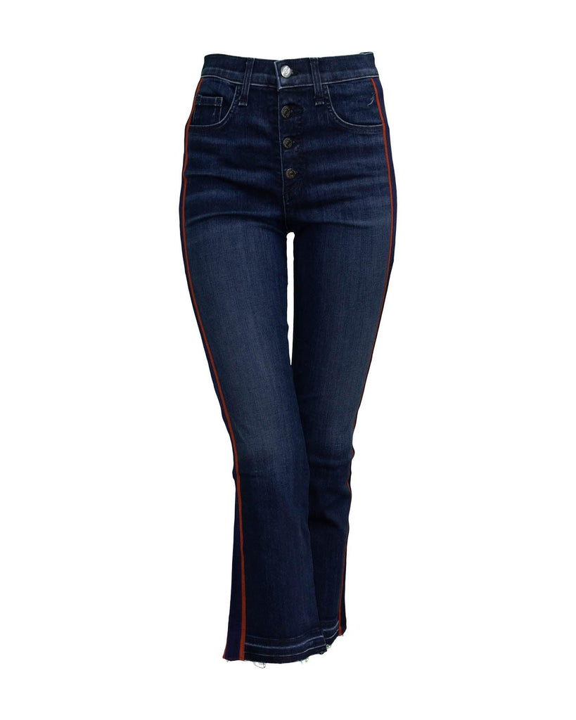 Veronica Beard - Carolyn 10" Baby Boot Tux Stripe Jeans