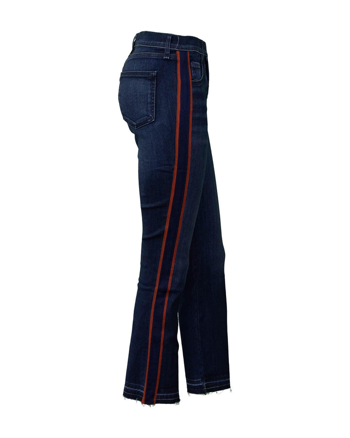 Veronica Beard - Carolyn 10" Baby Boot Tux Stripe Jeans