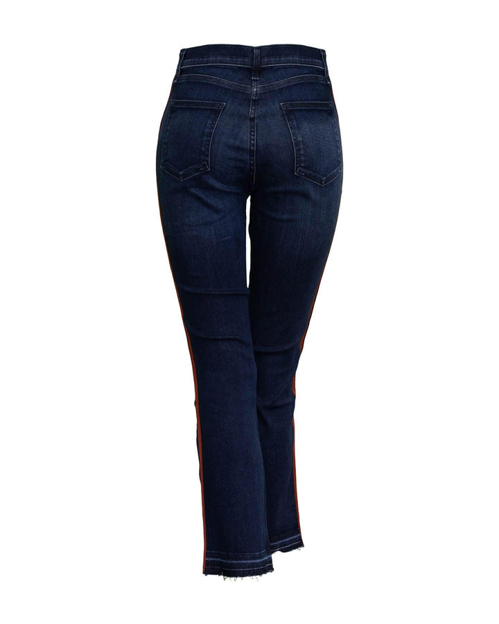 Veronica Beard - Carolyn 10" Baby Boot Tux Stripe Jeans