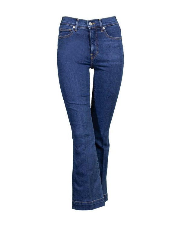 Veronica Beard - Carson Ankle Flare Jeans Bright Blue