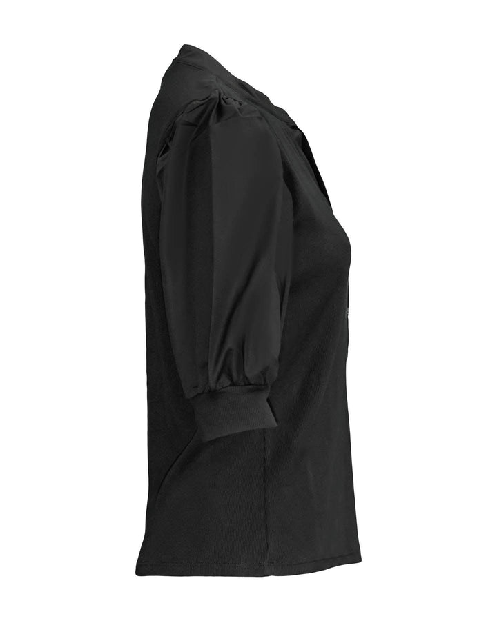 Veronica Beard - Coralee Puff Sleeve Top Black