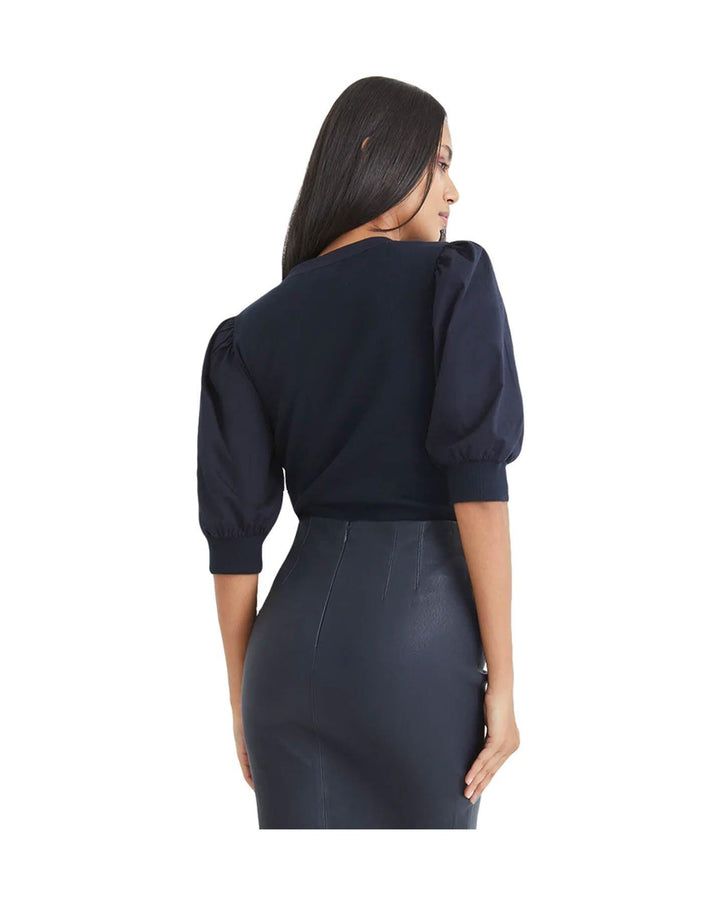 Veronica Beard - Coralee Puff Sleeve Top Black
