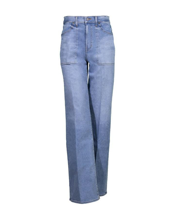 Veronica Beard - Crosbie Wide Leg Patch Pocket Jeans