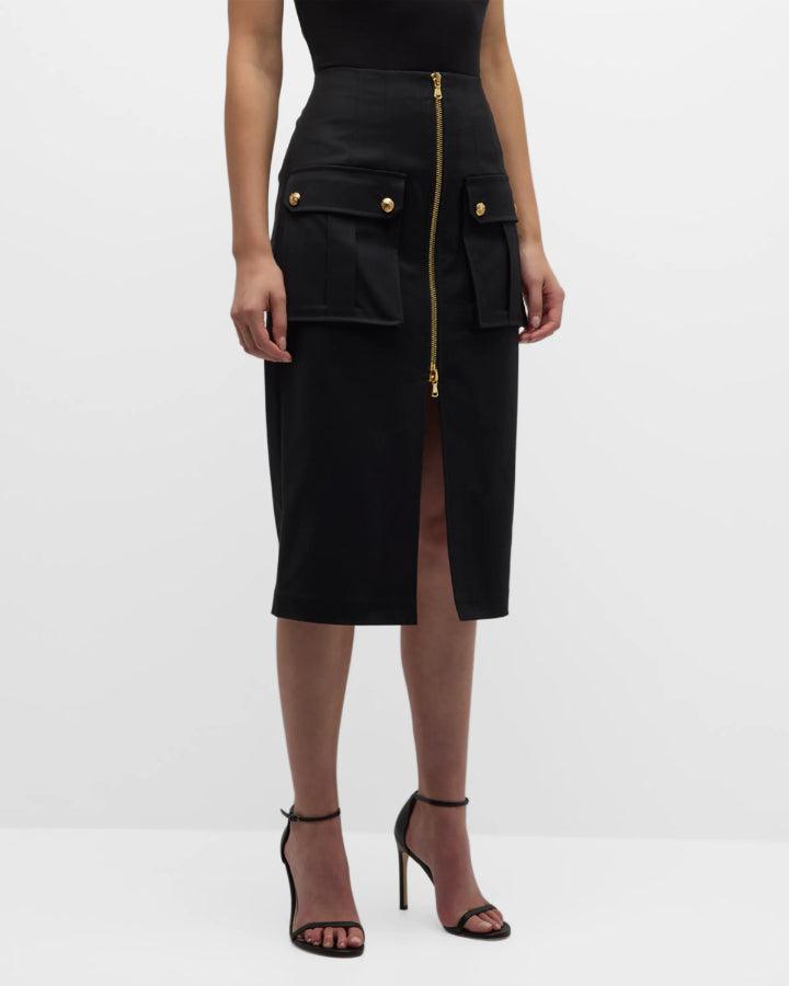 Veronica Beard - Dallas Zip Front Pencil Skirt