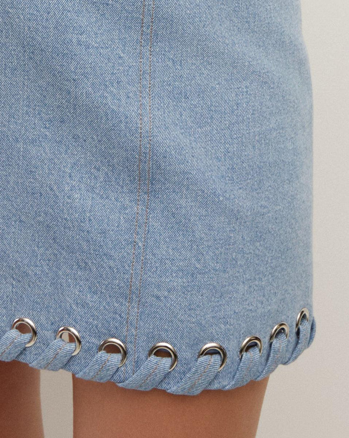 Veronica Beard - Davey Denim Mini Skirt