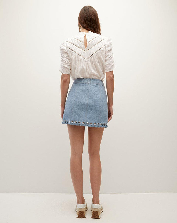 Veronica Beard - Davey Denim Mini Skirt