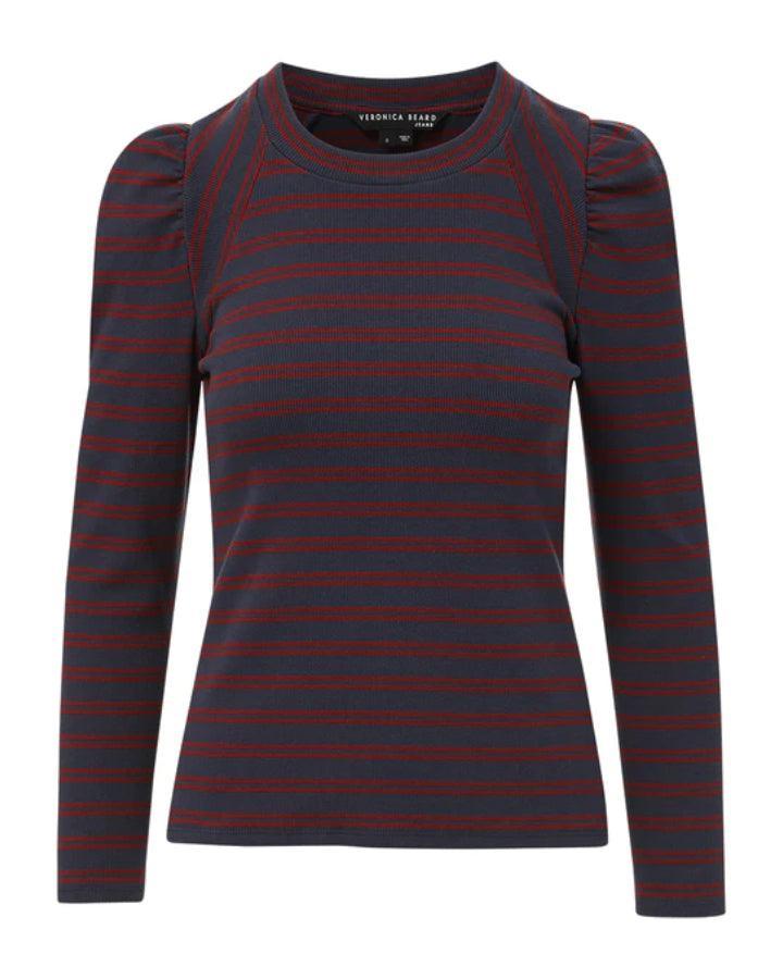 Veronica Beard - Delano Navy Stripe Top