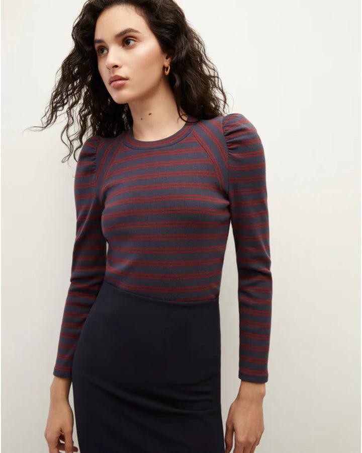 Veronica Beard - Delano Navy Stripe Top