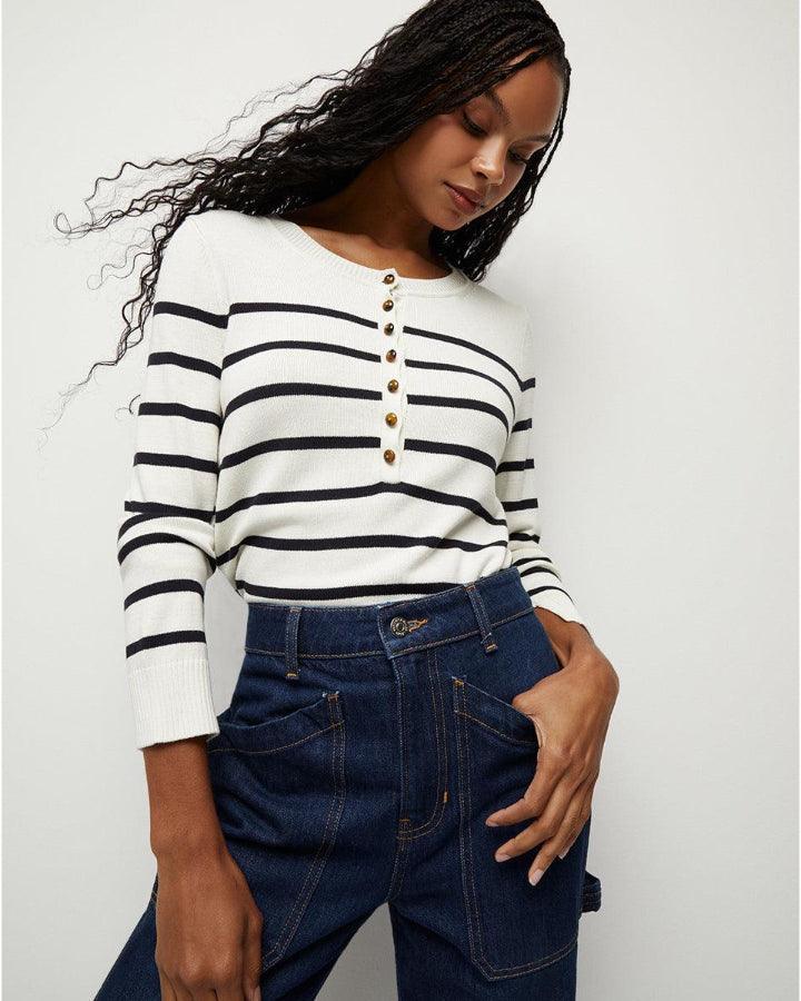 Veronica Beard - Dianora Striped Knit Top