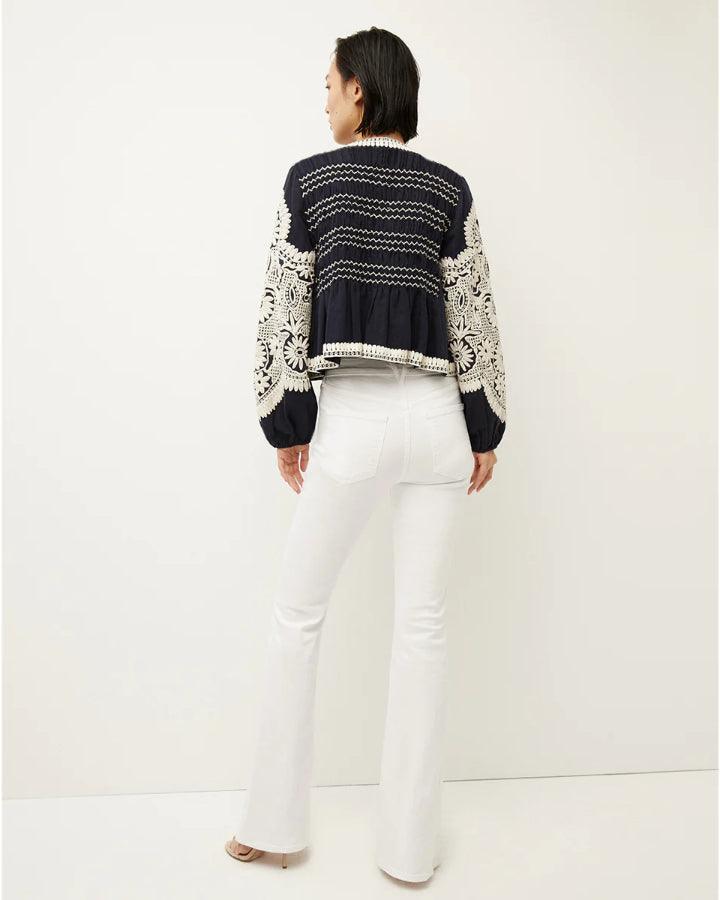 Veronica Beard - Dorian Embroidered Linen Jacket