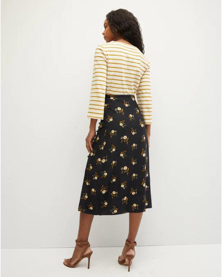 Veronica Beard - Franconia Floral Side Slit Skirt