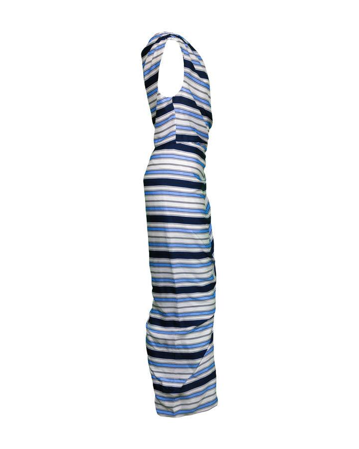 Veronica Beard - Kadie Stretch Silk Charmeuse Stripe Dress