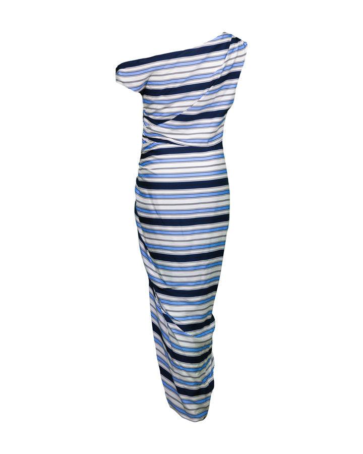Veronica Beard - Kadie Stretch Silk Charmeuse Stripe Dress