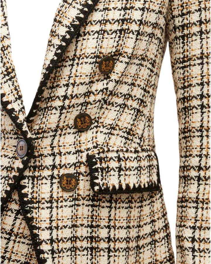 Veronica Beard - Lawrence Crochet-Trim Tweed Dickey Jacket