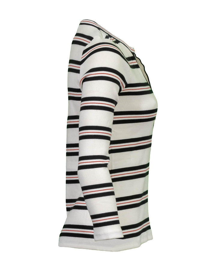 Veronica Beard - Melva Henley Stripe Pullover