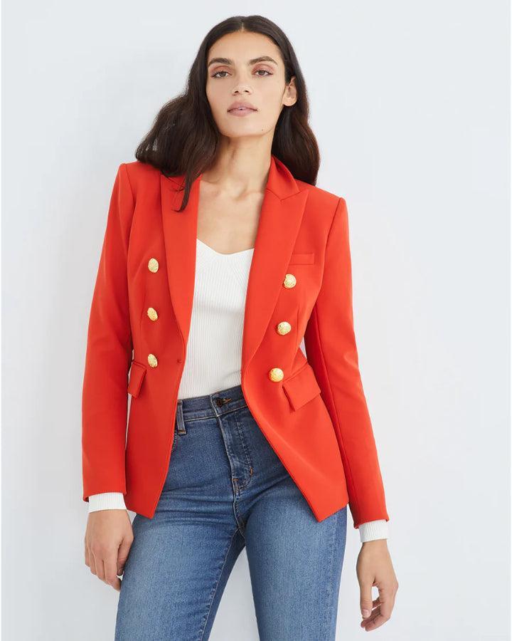 Veronica Beard - Miller Dickey Jacket Flame Red