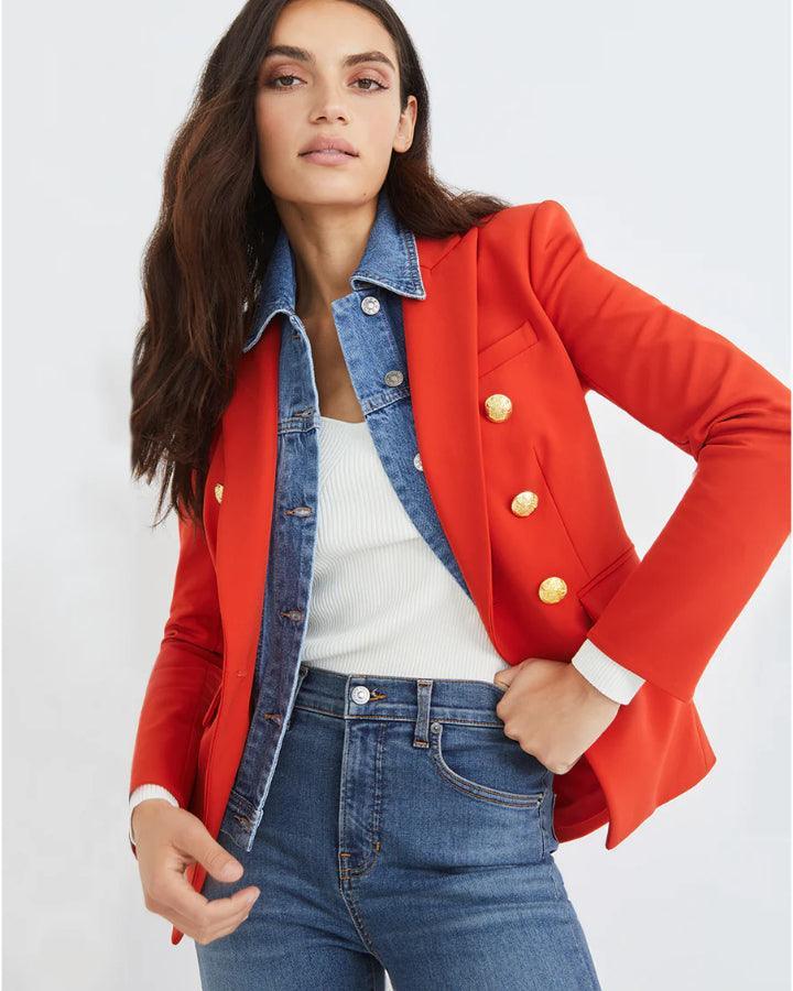 Veronica Beard - Miller Dickey Jacket Flame Red