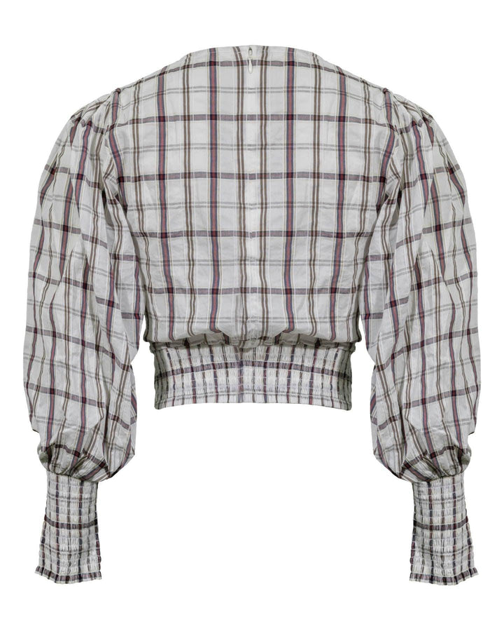 Veronica Beard - Nyla Plaid Wrap Top