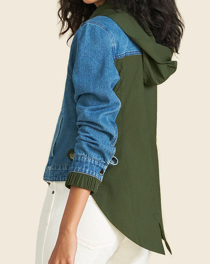 Veronica Beard - Shani Mixed Media Denim Jacket