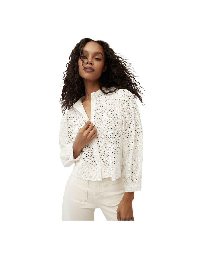 Veronica Beard - Vitale Eyelet Top