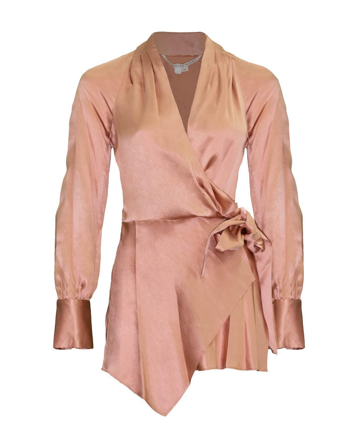 Veronica Beard - Viv Silk Wrap Top